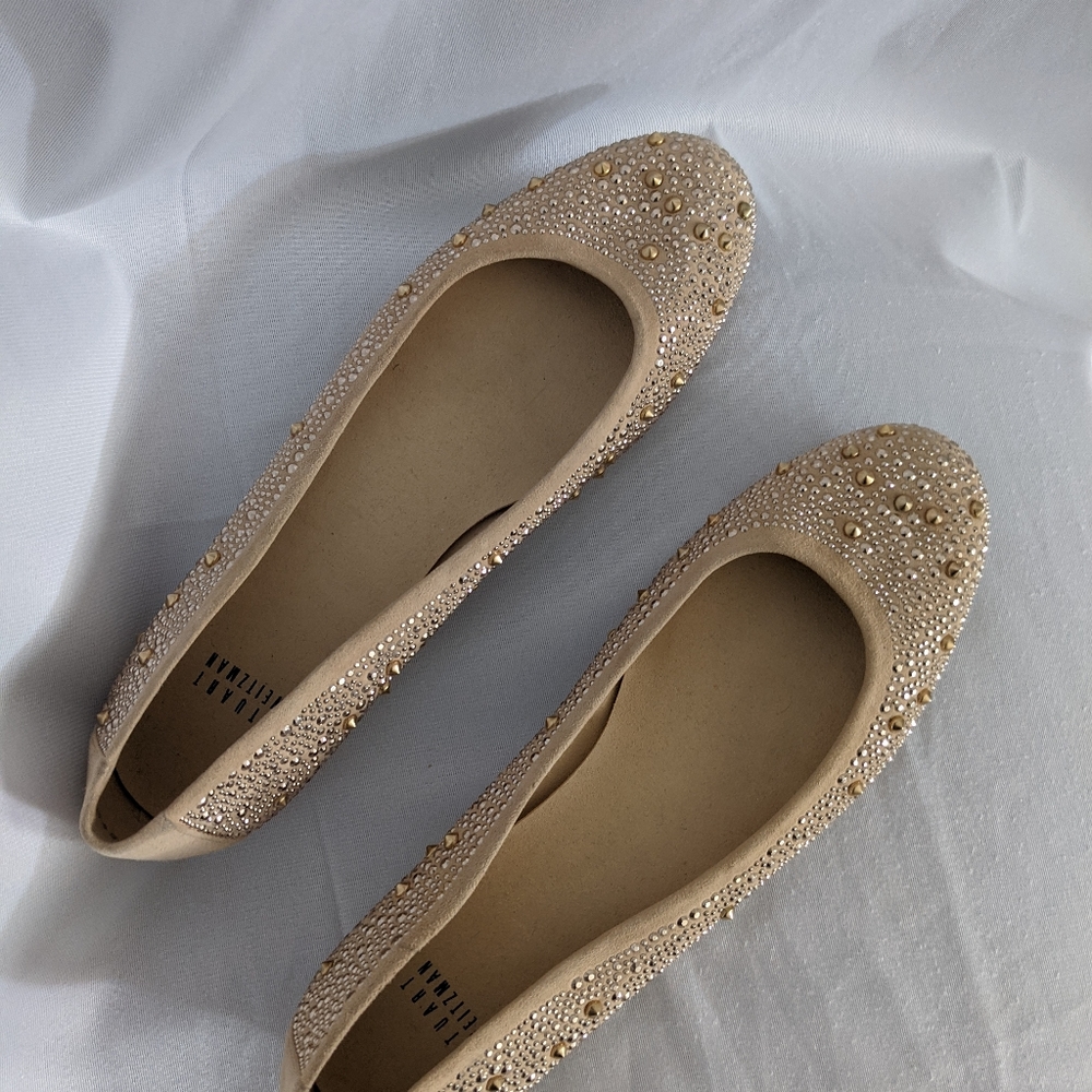 Stuart Weitzman Nubeads Flat Size 10